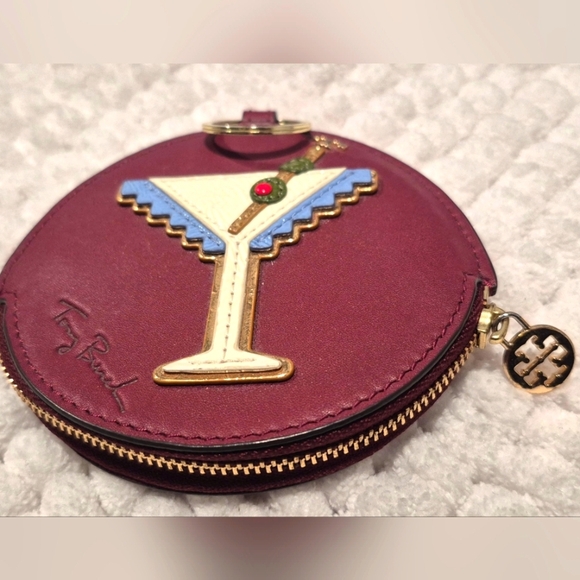 Vintage Tory Burch Burgundy Coin Purse - Picture 4 of 7